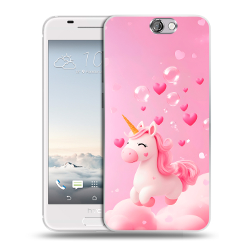Силиконовый чехол на HTC One A9 с принтом Единорог Силиконовый чехол на HTC One A9 с принтом Единорог