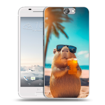 Силиконовый чехол на HTC One A9 с принтом Капибара Силиконовый чехол на HTC One A9 с принтом Капибара