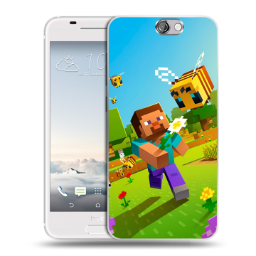 Силиконовый чехол на HTC One A9 с принтом Майнкрафт Minecraft Силиконовый чехол на HTC One A9 с принтом Майнкрафт Minecraft