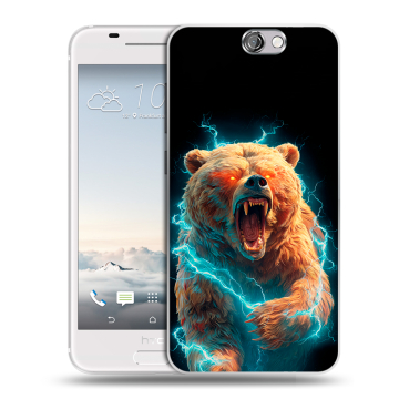 Силиконовый чехол на HTC One A9 с принтом Медведь