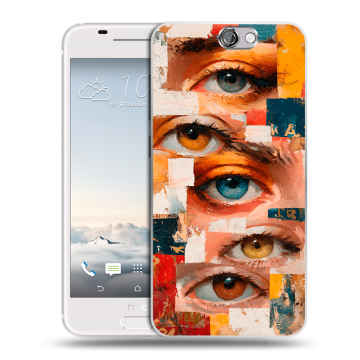 Силиконовый чехол на HTC One A9 с принтом Модный принт