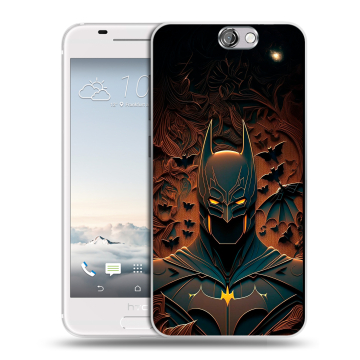 Силиконовый чехол на HTC One A9 с принтом Batman Бэтмен