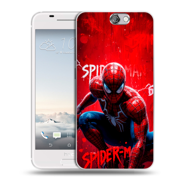Силиконовый чехол на HTC One A9 с принтом Spiderman Человек паук Силиконовый чехол на HTC One A9 с принтом Spiderman Человек паук