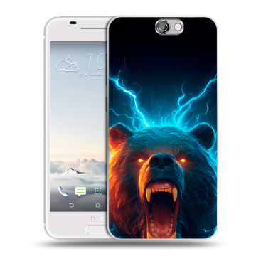 Силиконовый чехол на HTC One A9 с принтом Медведь