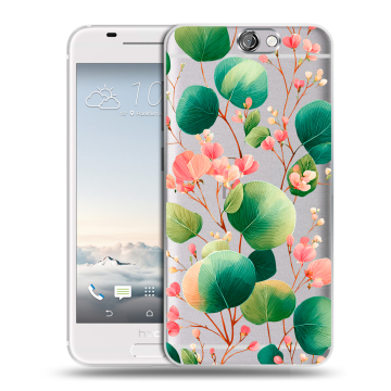 Силиконовый чехол на HTC One A9 с принтом женский