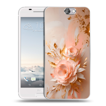 Силиконовый чехол на HTC One A9 с принтом женский