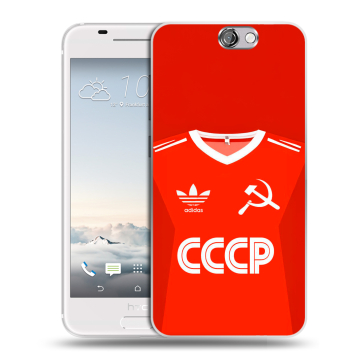 Силиконовый чехол на HTC One A9 с принтом Флаг Герб СССР