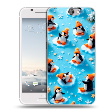 Силиконовый чехол на HTC One A9 с принтом Новый год