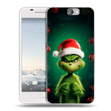 Силиконовый чехол на HTC One A9 с принтом Гринч Новый год Рождество