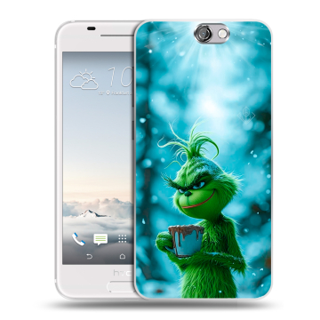 Силиконовый чехол на HTC One A9 с принтом Новый год гринч