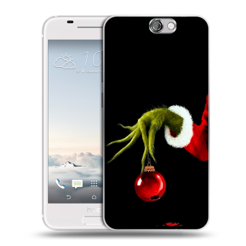 Силиконовый чехол на HTC One A9 с принтом Новый год Гринч