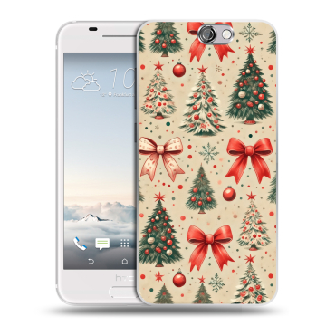 Силиконовый чехол на HTC One A9 с принтом Новый год Силиконовый чехол на HTC One A9 с принтом Новый год