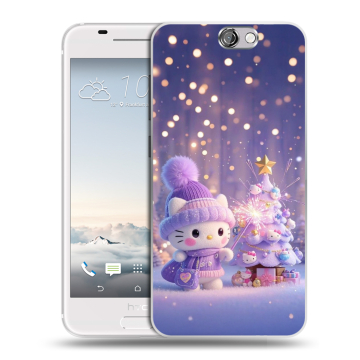 Силиконовый чехол на HTC One A9 с принтом Новый год Силиконовый чехол на HTC One A9 с принтом Новый год