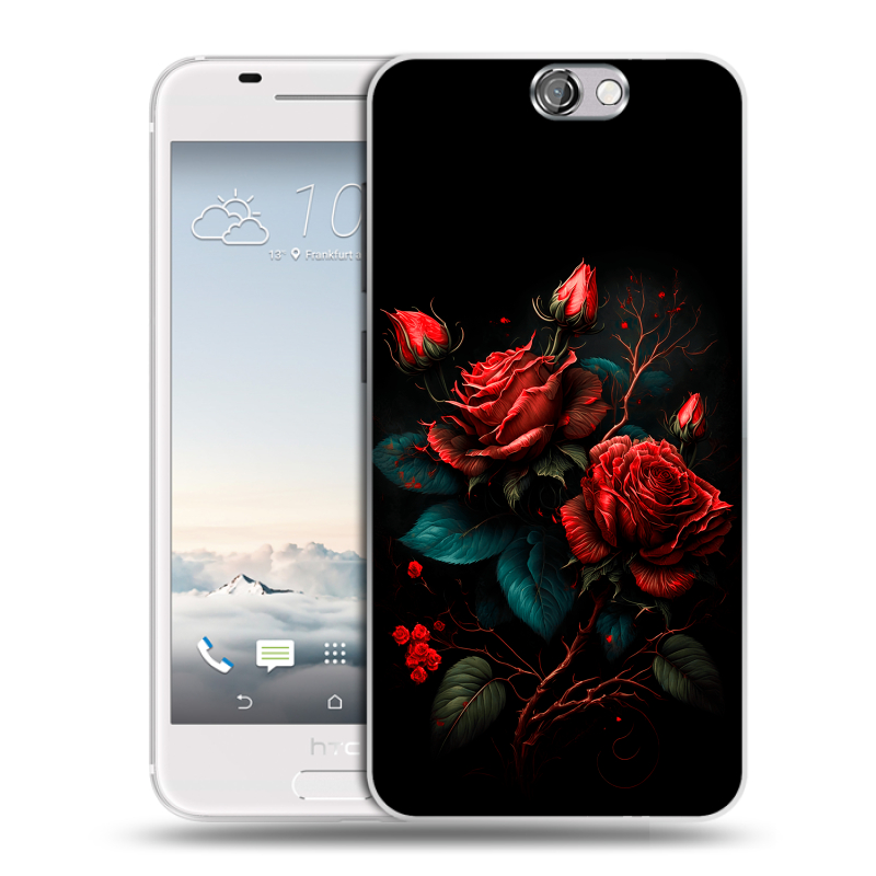 Пластиковый чехол на HTC One A9 с принтом Розы красные Пластиковый чехол на HTC One A9 с принтом Розы красные