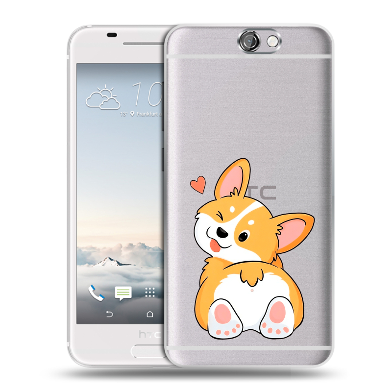 Пластиковый чехол на HTC One A9 с принтом Корги Пластиковый чехол на HTC One A9 с принтом Корги