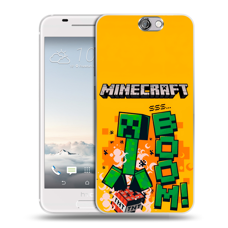 Силиконовый чехол на HTC One A9 с принтом Майнкрафт Minecraft Силиконовый чехол на HTC One A9 с принтом Майнкрафт Minecraft