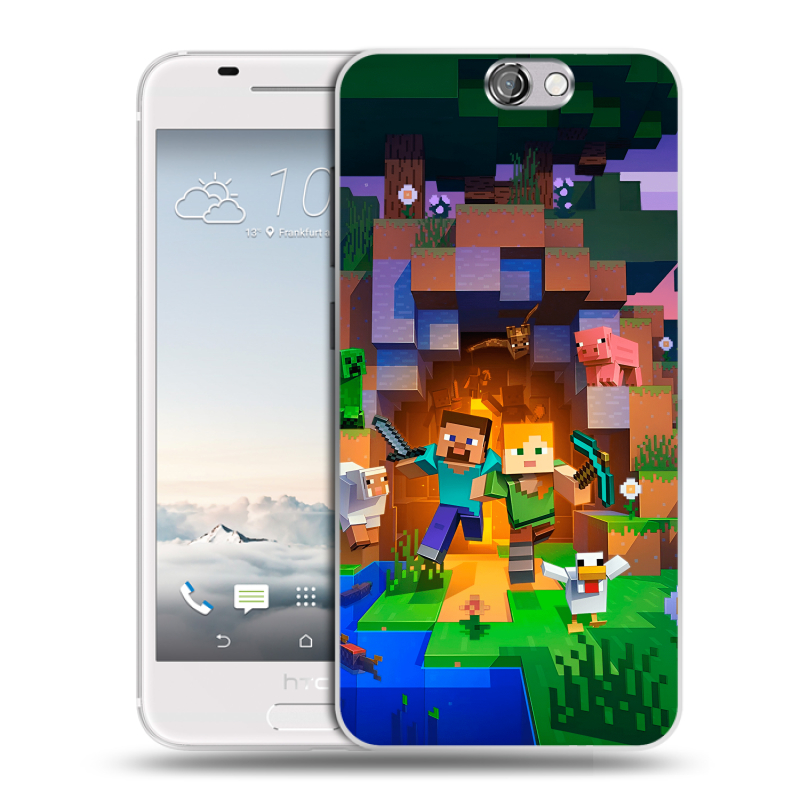 Силиконовый чехол на HTC One A9 с принтом Майнкрафт Minecraft Силиконовый чехол на HTC One A9 с принтом Майнкрафт Minecraft