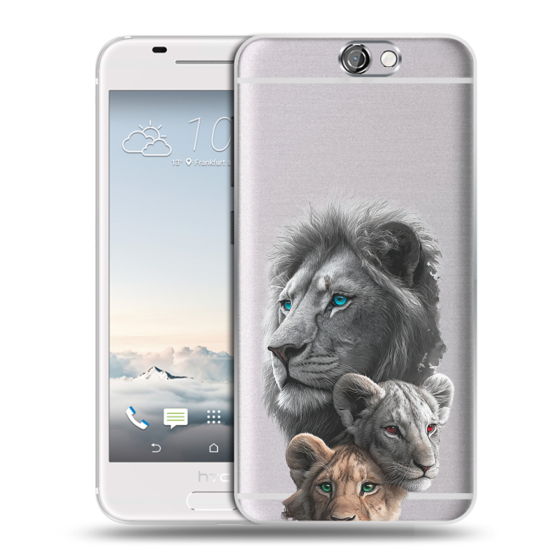 Пластиковый чехол на HTC One A9 с принтом Львы Пластиковый чехол на HTC One A9 с принтом Львы