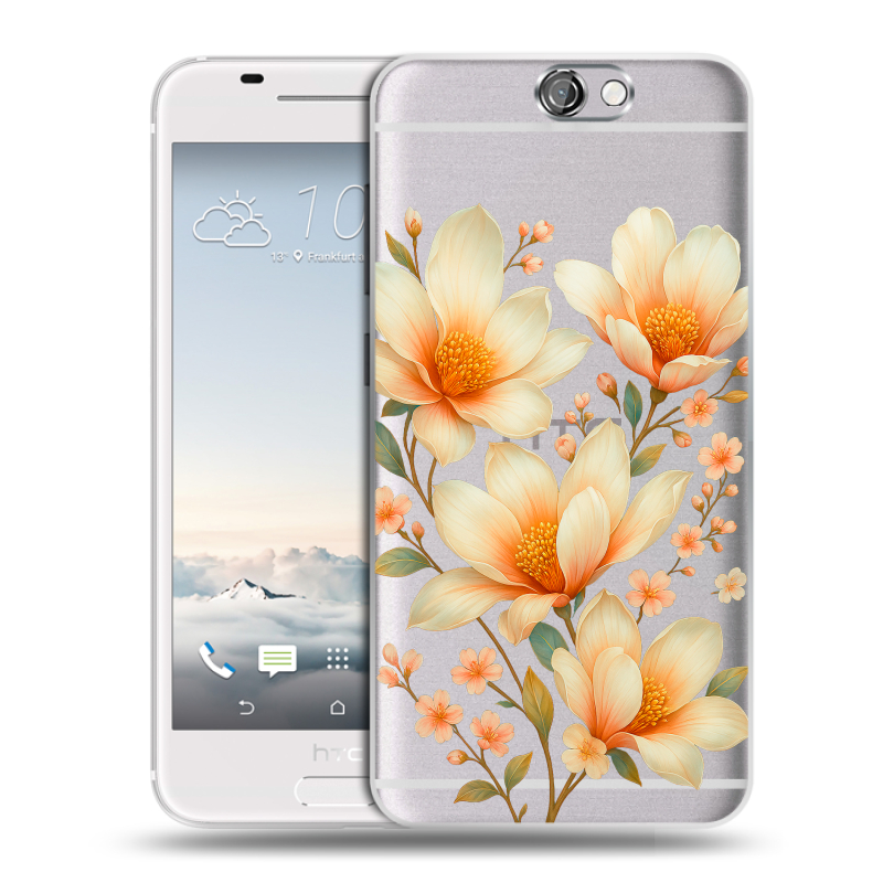 Силиконовый чехол на HTC One A9 с принтом Цветы Силиконовый чехол на HTC One A9 с принтом Цветы