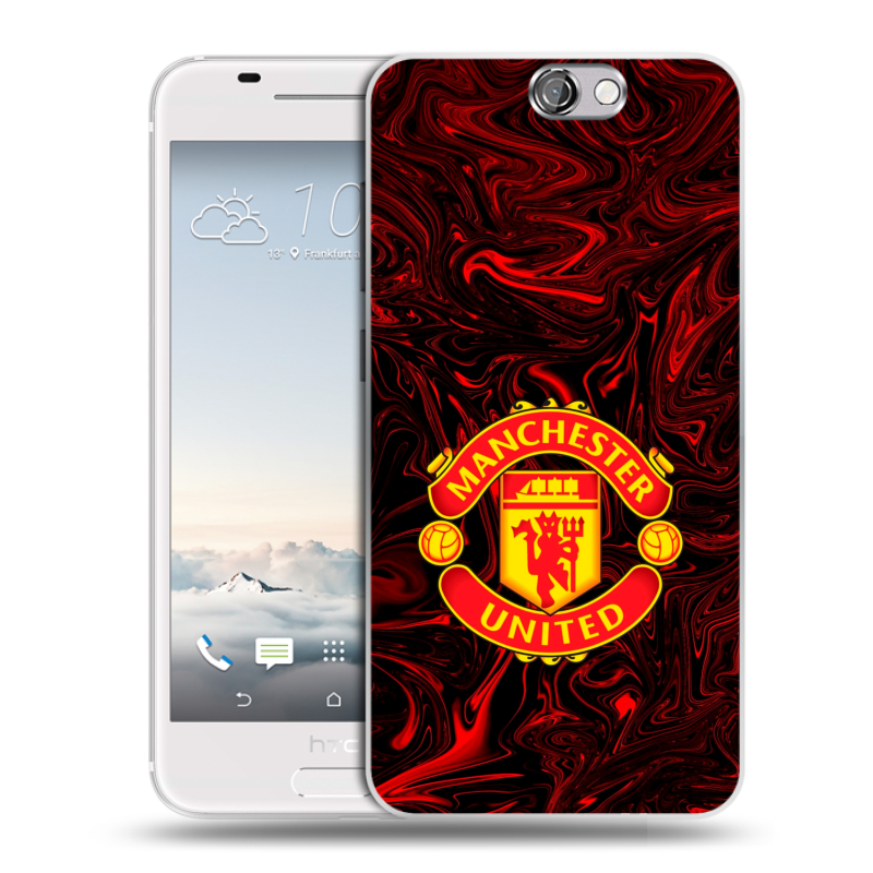 Силиконовый чехол на HTC One A9 с принтом Manchester United Силиконовый чехол на HTC One A9 с принтом Manchester United