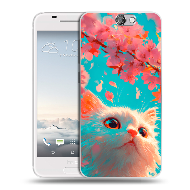Силиконовый чехол на HTC One A9 с принтом Красивый кот Силиконовый чехол на HTC One A9 с принтом Красивый кот