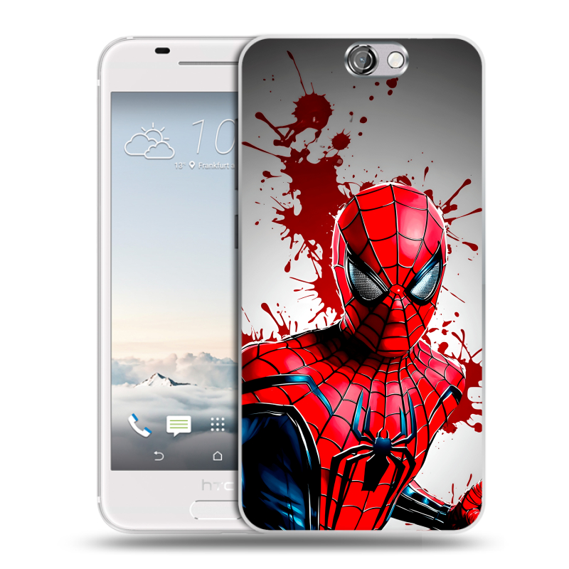 Силиконовый чехол на HTC One A9 с принтом Spiderman Человек паук Силиконовый чехол на HTC One A9 с принтом Spiderman Человек паук