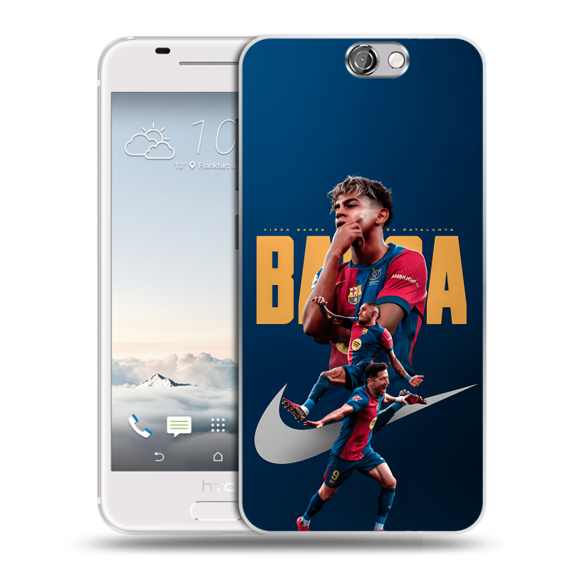 Силиконовый чехол на HTC One A9 с принтом Барселона Barca Yamal Силиконовый чехол на HTC One A9 с принтом Барселона Barca Yamal