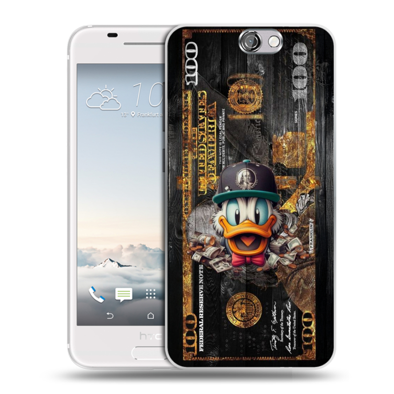 Силиконовый чехол на HTC One A9 с принтом Дональд Дак Доллар Силиконовый чехол на HTC One A9 с принтом Дональд Дак Доллар