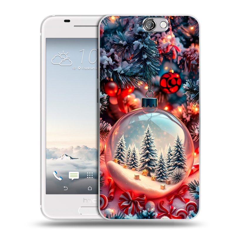 Пластиковый чехол на HTC One A9 с принтом Новый год Пластиковый чехол на HTC One A9 с принтом Новый год