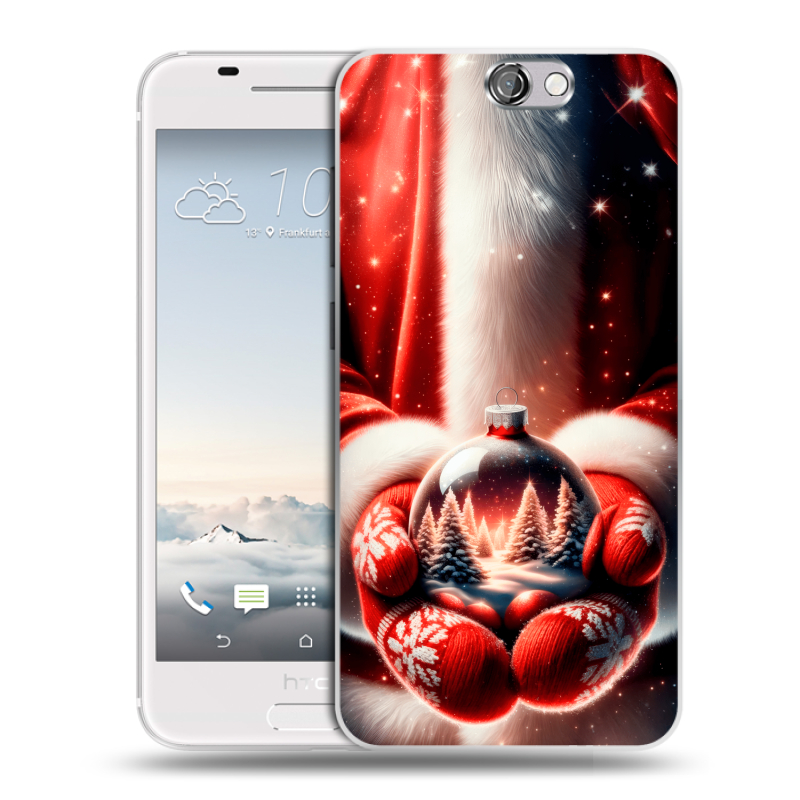 Силиконовый чехол на HTC One A9 с принтом Новый год Силиконовый чехол на HTC One A9 с принтом Новый год