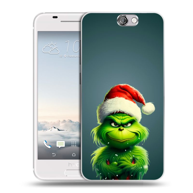 Силиконовый чехол на HTC One A9 с принтом Новый год Силиконовый чехол на HTC One A9 с принтом Новый год