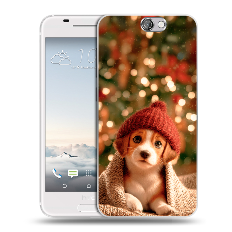 Силиконовый чехол на HTC One A9 с принтом Новый год Силиконовый чехол на HTC One A9 с принтом Новый год