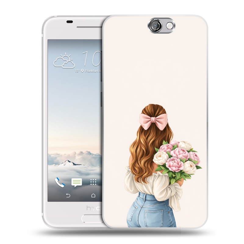 Силиконовый чехол на HTC One A9 с принтом женский Силиконовый чехол на HTC One A9 с принтом женский