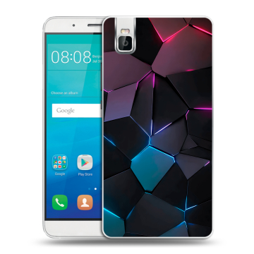 Пластиковый чехол на Huawei ShotX с принтом Геометрия неона Пластиковый чехол на Huawei ShotX с принтом Геометрия неона