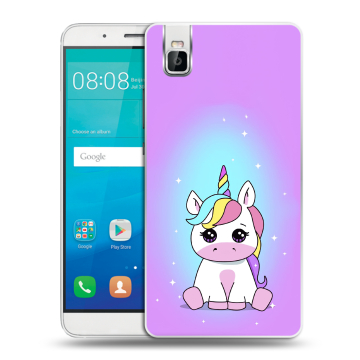 Пластиковый чехол на Huawei ShotX с принтом Единорог Пластиковый чехол на Huawei ShotX с принтом Единорог