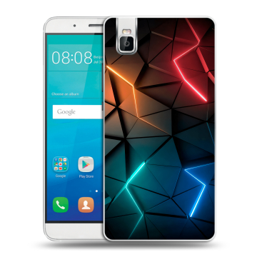 Пластиковый чехол на Huawei ShotX с принтом Абстракция неон Пластиковый чехол на Huawei ShotX с принтом Абстракция неон