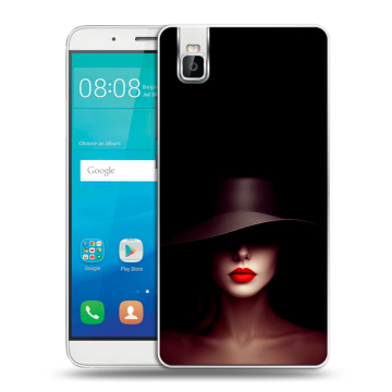 Пластиковый чехол на Huawei ShotX с принтом Девушка в шляпе Пластиковый чехол на Huawei ShotX с принтом Девушка в шляпе