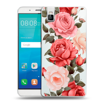 Пластиковый чехол на Huawei ShotX с принтом Розы Пластиковый чехол на Huawei ShotX с принтом Розы