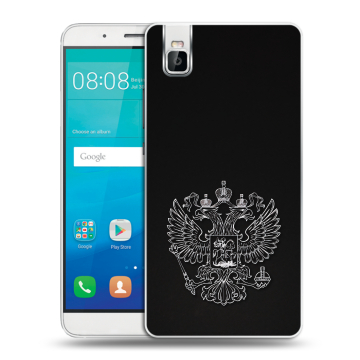 Пластиковый чехол на Huawei ShotX с принтом Герб России