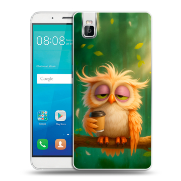 Пластиковый чехол на Huawei ShotX с принтом сова Пластиковый чехол на Huawei ShotX с принтом сова