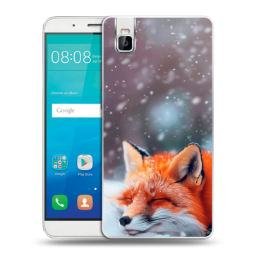 Пластиковый чехол на Huawei ShotX с принтом лиса Пластиковый чехол на Huawei ShotX с принтом лиса