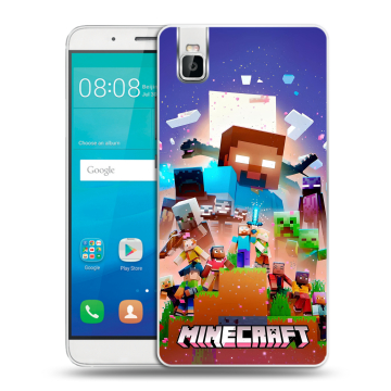 Пластиковый чехол на Huawei ShotX с принтом Майнкрафт Minecraft Пластиковый чехол на Huawei ShotX с принтом Майнкрафт Minecraft