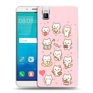 Пластиковый чехол на Huawei ShotX с принтом Hello Kitty Хелоу Кити Пластиковый чехол на Huawei ShotX с принтом Hello Kitty Хелоу Кити