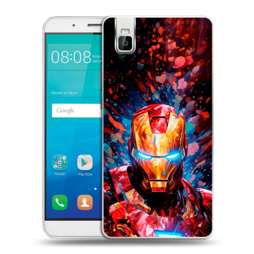 Пластиковый чехол на Huawei ShotX с принтом Железный человек Ironman Пластиковый чехол на Huawei ShotX с принтом Железный человек Ironman