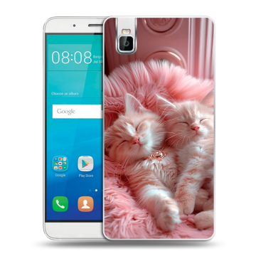 Пластиковый чехол на Huawei ShotX с принтом котята котики Пластиковый чехол на Huawei ShotX с принтом котята котики