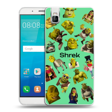 Пластиковый чехол на Huawei ShotX с принтом Шрек Shrek Пластиковый чехол на Huawei ShotX с принтом Шрек Shrek