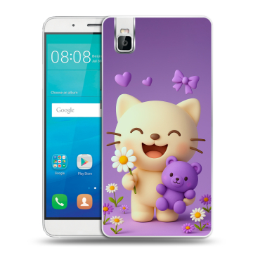 Пластиковый чехол на Huawei ShotX с принтом для девочек Пластиковый чехол на Huawei ShotX с принтом для девочек
