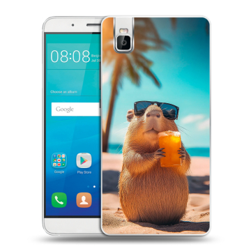 Пластиковый чехол на Huawei ShotX с принтом Капибара
