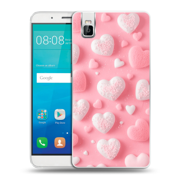 Пластиковый чехол на Huawei ShotX с принтом Сердечки Пластиковый чехол на Huawei ShotX с принтом Сердечки