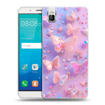 Пластиковый чехол на Huawei ShotX с принтом Бабочки